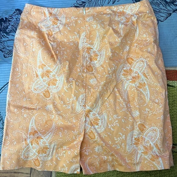Orange Paisley Skirt - Picture 3 of 5